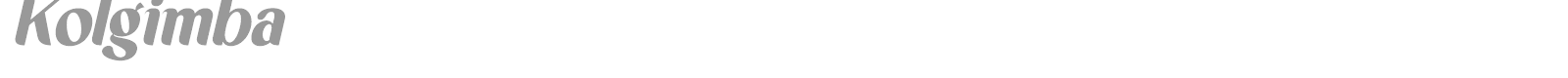 Kolgimba font preview
